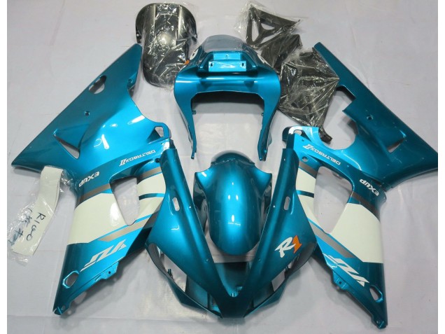 Azzurro & Bianco 2000-2001 Yamaha R1 Carene Moto Azzurro & Bianco 2000-2001 Yamaha R1 Carene Moto