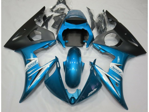 Azzurro & Bianco 2003-2004 Yamaha R6 Carene Moto Azzurro & Bianco 2003-2004 Yamaha R6 Carene Moto