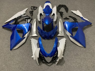 Azzurro & Bianco 2009-2016 Suzuki GSXR 1000 Carene Moto