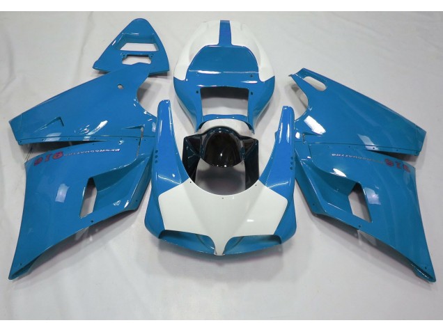 Azzurro & Bianco Lucidi 1993-2005 Ducati 996 748 916 998 Carene Moto