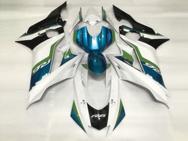 Azzurro & Bianco Lucido 2017-2021 Yamaha R6 Carene Moto
