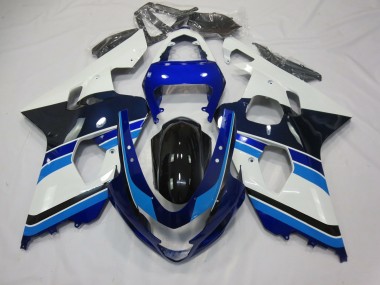 Azzurro Bianco & Nero 2004-2005 Suzuki GSXR 600-750 Carene Moto