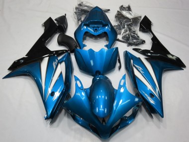 Azzurro Bianco & Nero 2007-2008 Yamaha R1 Carene Moto