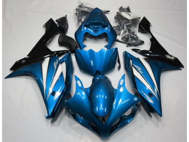 Azzurro Bianco & Nero 2007-2008 Yamaha R1 Carene Moto Azzurro Bianco & Nero 2007-2008 Yamaha R1 Carene Moto