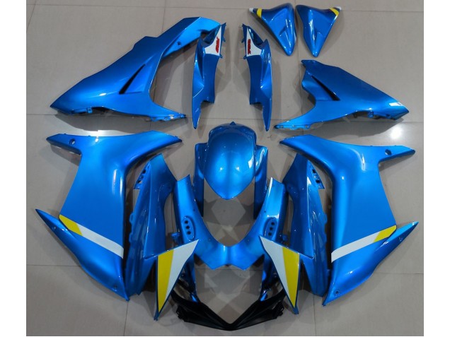 Azzurro Completamente Lucido 2011-2024 Suzuki GSXR 600-750 Carene Moto Azzurro Completamente Lucido 2011-2024 Suzuki GSXR 600-750 Carene Moto