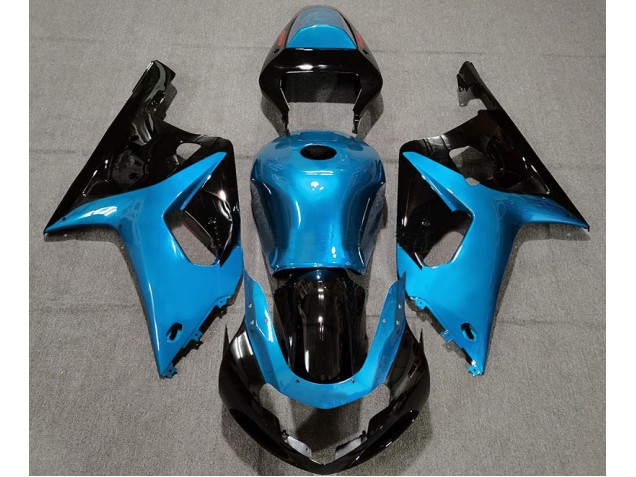 Azzurro Lucido & Nero 2001-2003 Suzuki GSXR 600-750 Carene Moto Azzurro Lucido & Nero 2001-2003 Suzuki GSXR 600-750 Carene Moto