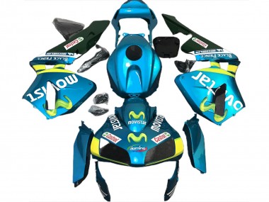 Azzurro Movistar 2003-2004 Honda CBR600RR Carene Moto