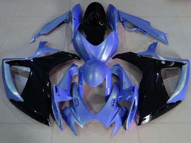 Azzurro & Nero 2006-2007 Suzuki GSXR 600-750 Carene Moto