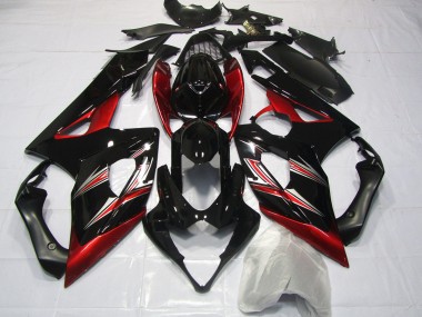 Bagliore Rosso & Nero 2005-2006 Suzuki GSXR 1000 Carene Moto