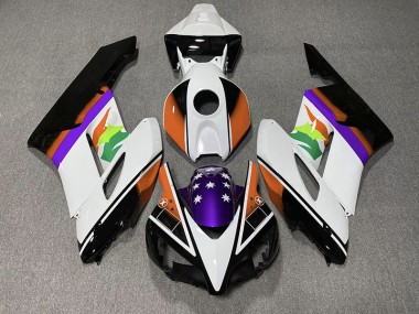 Bandiera Arancione & Viola 2004-2005 Honda CBR1000RR Carene Moto