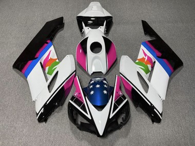 Bandiera Rosa & Blu 2004-2005 Honda CBR1000RR Carene Moto