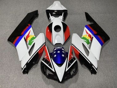 Bandiera Rossa & Blu 2004-2005 Honda CBR1000RR Carene Moto