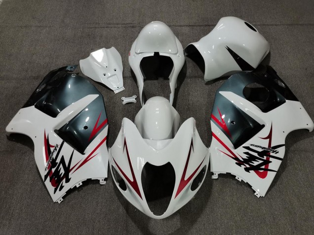 Bianco Azzurro & Rosso 1997-2007 Suzuki GSXR 1300 Carene Moto Bianco Azzurro & Rosso 1997-2007 Suzuki GSXR 1300 Carene Moto