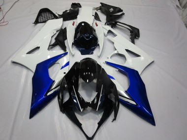 Bianco & Blu 2005-2006 Suzuki GSXR 1000 Carene Moto