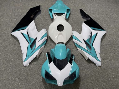 Bianco Ciano & Nero Lucido 2004-2005 Honda CBR1000RR Carene Moto