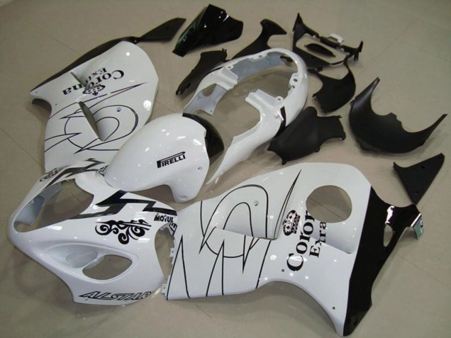 Bianco Con Verde 1997-2007 Suzuki GSXR 1300 Carene Moto Bianco Con Verde 1997-2007 Suzuki GSXR 1300 Carene Moto