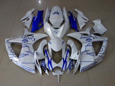 Bianco Corona 2006-2007 Suzuki GSXR 600-750 Carene Moto