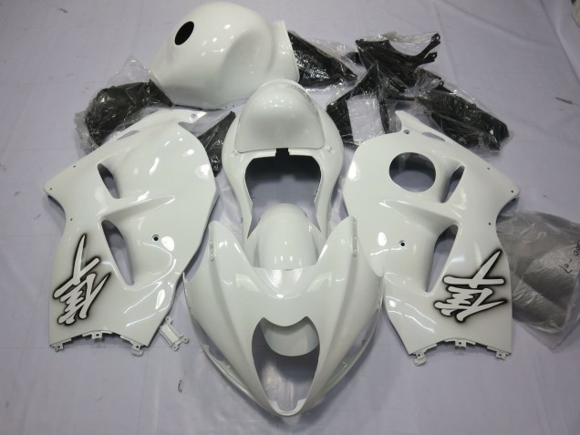 Bianco Lucido 1997-2007 Suzuki GSXR 1300 Carene Moto Bianco Lucido 1997-2007 Suzuki GSXR 1300 Carene Moto