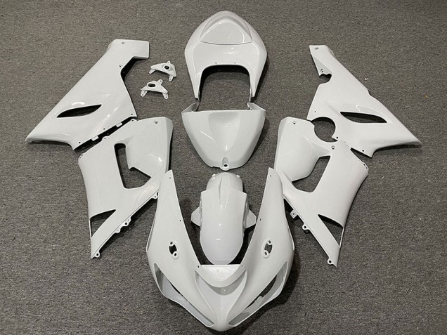 Bianco Lucido 2005-2006 Kawasaki ZX6R Carene Moto Bianco Lucido 2005-2006 Kawasaki ZX6R Carene Moto