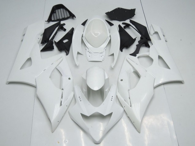 Bianco Lucido 2005-2006 Suzuki GSXR 1000 Carene Moto Bianco Lucido 2005-2006 Suzuki GSXR 1000 Carene Moto