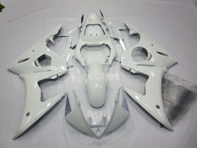 Bianco Lucido 2005 Yamaha R6 Carene Moto Bianco Lucido 2005 Yamaha R6 Carene Moto