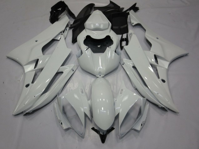 Bianco Lucido 2006-2007 Yamaha R6 Carene Moto Bianco Lucido 2006-2007 Yamaha R6 Carene Moto
