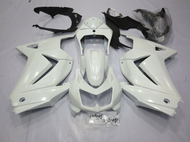 Bianco Lucido 2008-2012 Kawasaki Ninja 250 Carene Moto Bianco Lucido 2008-2012 Kawasaki Ninja 250 Carene Moto