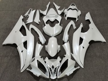 Bianco Lucido 2008-2016 Yamaha R6 Carene Moto