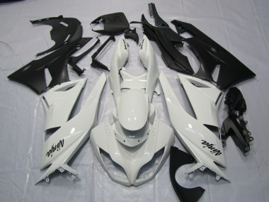Bianco Lucido 2009-2012 Kawasaki ZX6R Carene Moto
