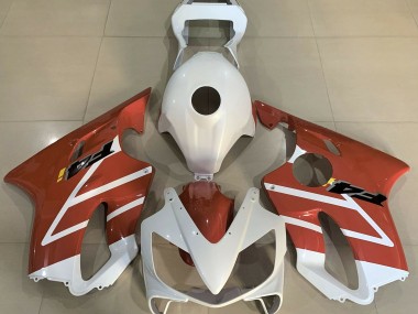 Bianco Lucido & Arancione 2001-2003 Honda CBR600 F4i Carene Moto