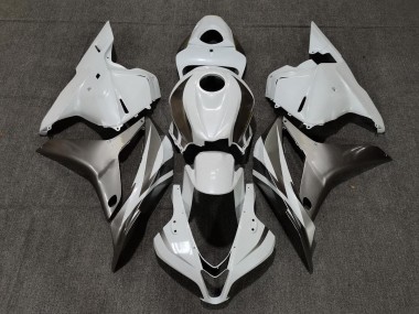 Bianco Lucido & Argento 2009-2012 Honda CBR600RR Carene Moto