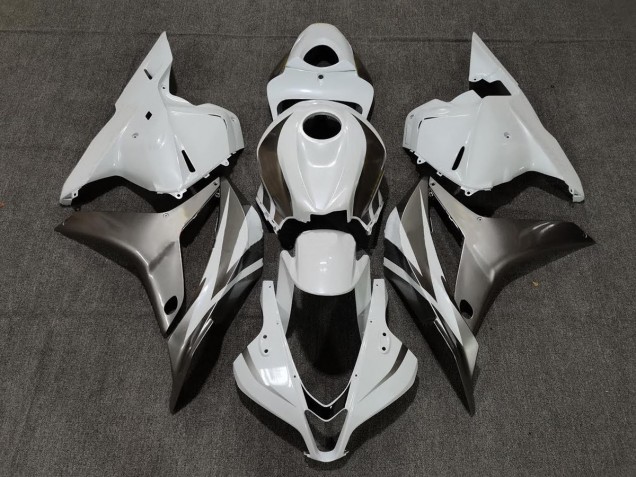 Bianco Lucido & Argento 2009-2012 Honda CBR600RR Carene Moto Bianco Lucido & Argento 2009-2012 Honda CBR600RR Carene Moto