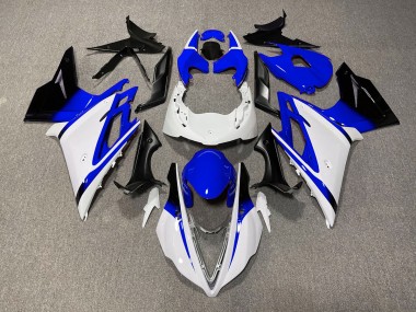 Bianco Lucido & Blu 2013-2016 Triumph Daytona 675 Carene Moto