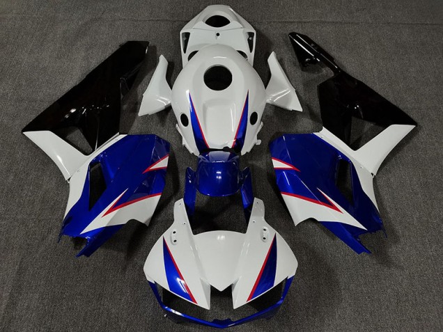 Bianco Lucido & Blu Intenso 2013-2023 Honda CBR600RR Carene Moto Bianco Lucido & Blu Intenso 2013-2023 Honda CBR600RR Carene Moto