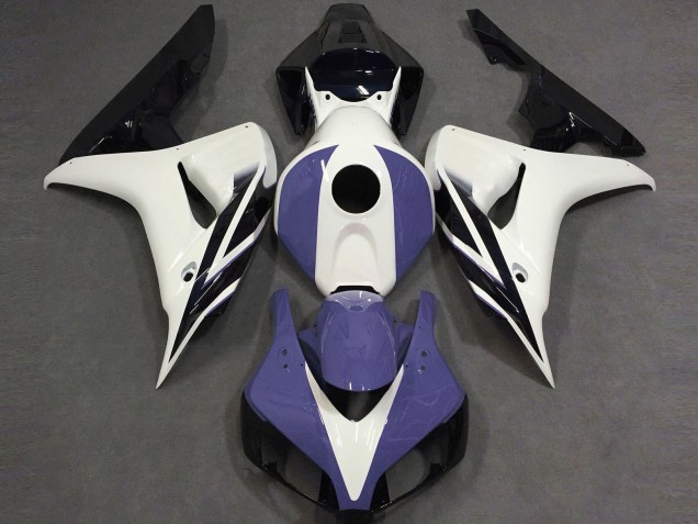 Bianco Lucido Blu & Nero 2006-2007 Honda CBR1000RR Carene Moto Bianco Lucido Blu & Nero 2006-2007 Honda CBR1000RR Carene Moto