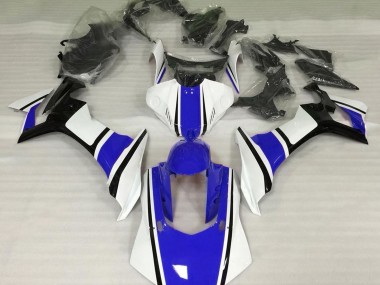 Bianco Lucido Blu & Nero 2015-2019 Yamaha R1 Carene Moto