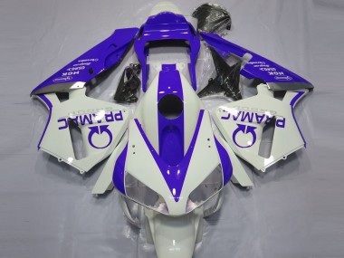 Bianco Lucido & Blu Pramac 2003-2004 Honda CBR600RR Carene Moto