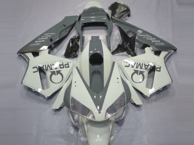 Bianco Lucido & Grigio Pramac 2003-2004 Honda CBR600RR Carene Moto