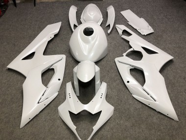 Bianco Lucido Liscio 2005-2006 Suzuki GSXR 1000 Carene Moto