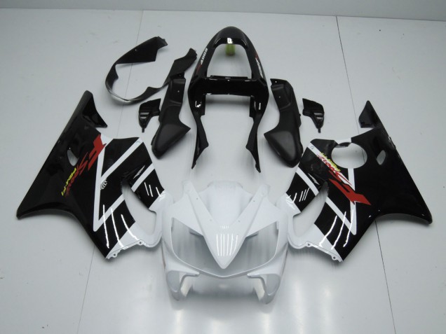 Bianco Lucido & Nero 2001-2003 Honda CBR600 F4i Carene Moto