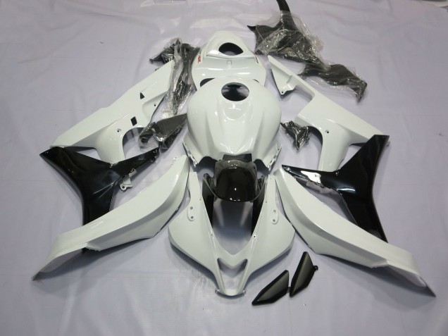Bianco Lucido & Nero 2007-2008 Honda CBR600RR Carene Moto Bianco Lucido & Nero 2007-2008 Honda CBR600RR Carene Moto