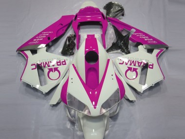 Bianco Lucido & Rosa Pramac 2003-2004 Honda CBR600RR Carene Moto