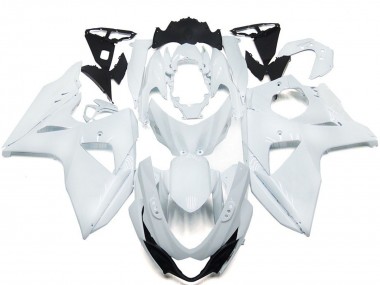 Bianco Lucido Solido 2009-2016 Suzuki GSXR 1000 Carene Moto