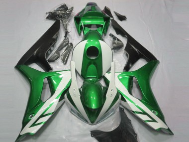 Bianco Lucido & Verde 2006-2007 Honda CBR1000RR Carene Moto