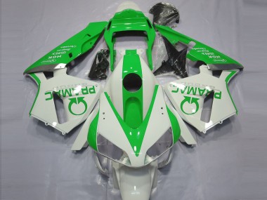 Bianco Lucido & Verde Pramac 2003-2004 Honda CBR600RR Carene Moto