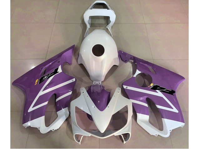 Bianco Lucido & Viola 2001-2003 Honda CBR600 F4i Carene Moto Bianco Lucido & Viola 2001-2003 Honda CBR600 F4i Carene Moto