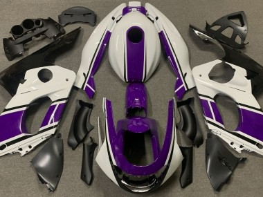 Bianco Lucido & Viola Scuro 1998-2007 Yamaha YZF600 Carene Moto