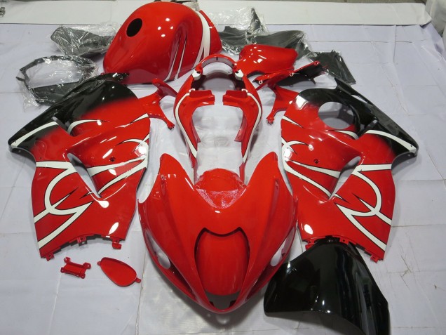 Bianco & Nero 1997-2007 Suzuki GSXR 1300 Carene Moto Bianco & Nero 1997-2007 Suzuki GSXR 1300 Carene Moto