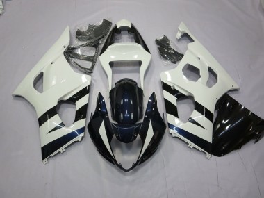 Bianco & Nero 2003-2004 Suzuki GSXR 1000 Carene Moto