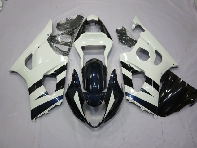 Bianco & Nero 2003-2004 Suzuki GSXR 1000 Carene Moto Bianco & Nero 2003-2004 Suzuki GSXR 1000 Carene Moto
